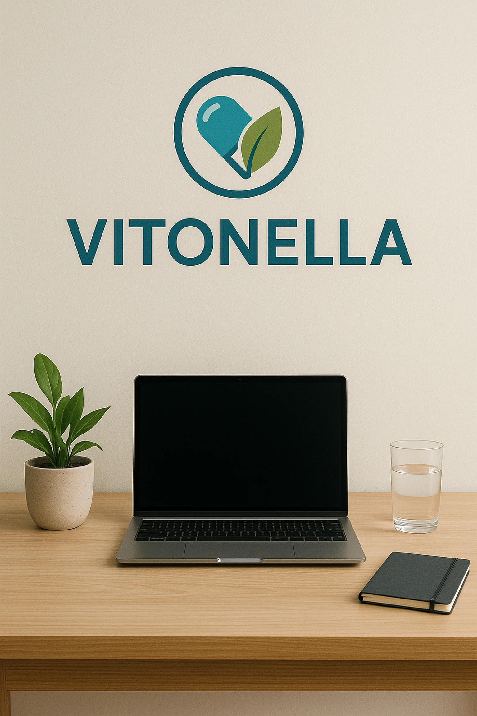 Vitonella mobil uygulamasını kullanan ve sağlık verilerini inceleyen bir kadın